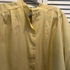 Country Sophisticates Yellow Blouse Women’s Blouse 2Xl Size